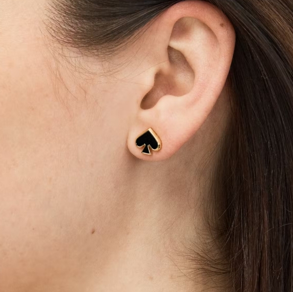 Kate Spade Black and Gold Earrings - Picture 2 of 4